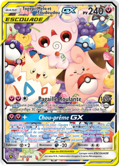 Togepi, Mélo et Toudoudou-GX (Soleil et Lune Éclipse Cosmique 143a)