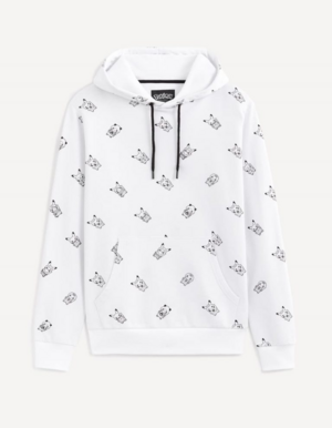 Celio sweat blanc motifs Villain Costume Pikachu Collection.png