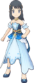 Le look saisonnier de Lucia dans Pokémon Masters EX.