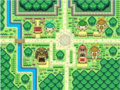 La place vue du ciel dans Pokémon Donjon Mystère : Équipe de Secours Rouge et Bleue