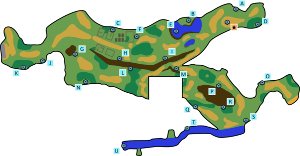 Localisation des antres du Repos du Géant