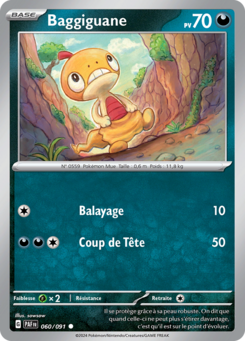 Baggiguane (Écarlate et Violet Destinées de Paldea 060)