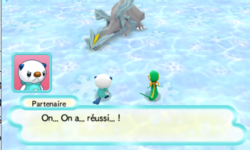 Kyurem finit à terre.