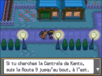 La « Centrale » et la « Route 9 » dans Pokémon Or HeartGold et Argent SoulSilver.