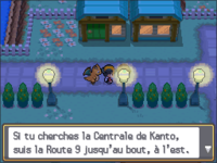 La « Centrale » et la « Route 9 » dans Pokémon Or HeartGold et Argent SoulSilver.