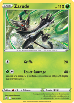 Zarude (Épée et Bouclier Poing de Fusion 027)