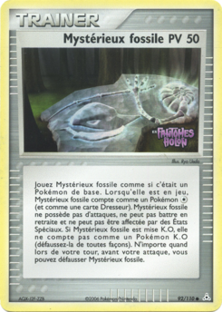 Mystérieux fossile (EX Fantômes Holon 92)
