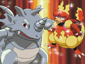 DP050 - Rhinoféros et Magmar d'un Dresseur.png