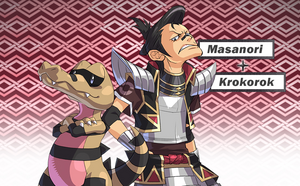 Pokémon Conquest - Masanori et Escroco.png
