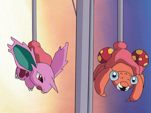 AG160 - Nidoran♂ et Paras d'un Dresseur.png