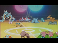 Clones de Bulbizarre, Grodoudou, Tentacruel, Bulbizarre et Kicklee, Grodoudou (de Neesha), Tentacruel (de Fergus) et Kicklee (d'Alberto)