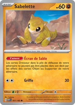 Sabelette (Écarlate et Violet 151 027)