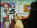 Miaouss (Team Rocket), Persian (de Giovanni) et Togepi (d'Ondine)