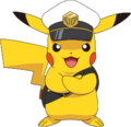 Artwork de Capitaine Pikachu avec les lunettes de Friede.