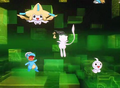 Jirachi, Mew, Morphéo, Mysdibule et Draby