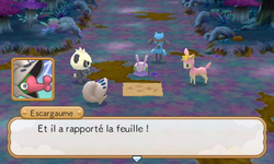 Mucuscule présente la preuve de son exploit.