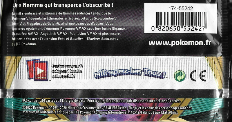 Fichier:Booster Épée et Bouclier Ténèbres Embrasées Verso.png