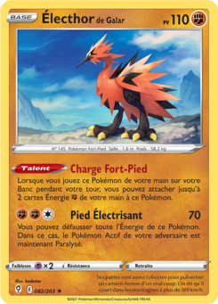 Électhor de Galar (Épée et Bouclier Évolution Céleste 082)