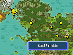 Le Canal Fantaisie sur la carte.
