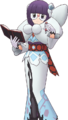 Le look saisonnier d'Anis dans Pokémon Masters EX.