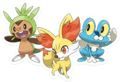 Les 3 Pokémon de départ à Kalos