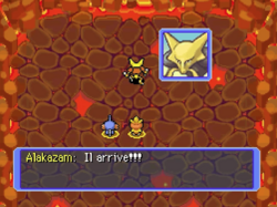 Alakazam en difficulté.