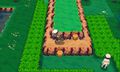 Brice sautant d'un rocher à un autre grâce au Vélo Cross dans Pokémon Rubis Oméga et Saphir Alpha.