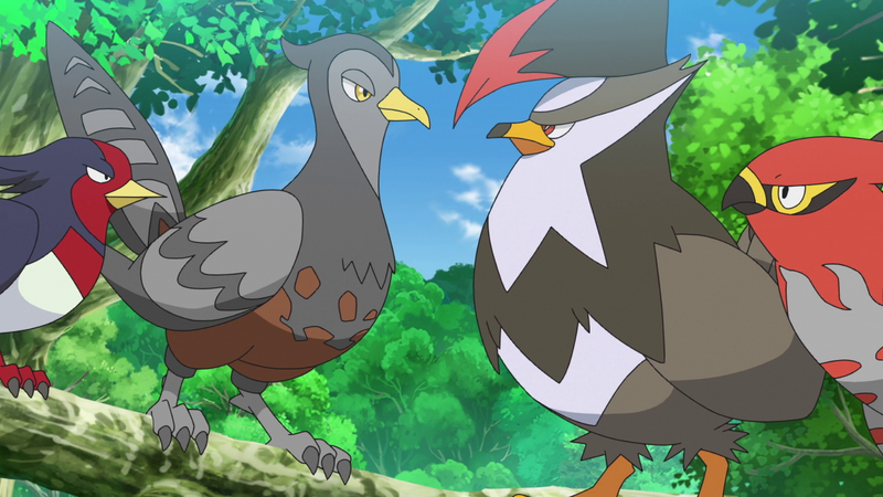 Fichier:LV147 - Hélédelle, Déflaisan, Étouraptor et Flambusard de Sacha.png