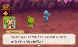 Le partenaire réalise alors la vérité sur ce monde.
