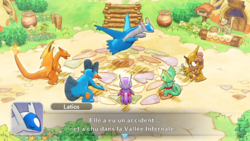 Latias est tombée dans la Vallée Infernale.