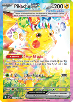 Pikachu-ex (Écarlate et Violet Étincelles Déferlantes 238)