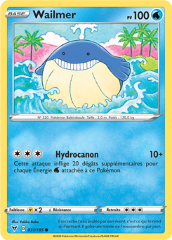 Wailmer (Épée et Bouclier Voltage Éclatant 031)
