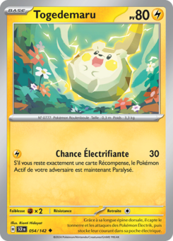 Togedemaru (Écarlate et Violet Couronne Stellaire 054)