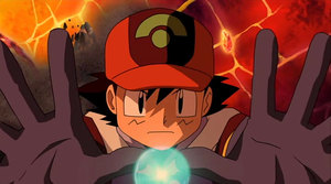 Sacha maîtrisant le pouvoir de l'Aura.png