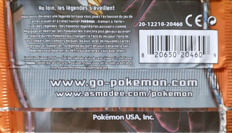 Fichier:Booster Diamant & Perle Éveil des Légendes Verso.png