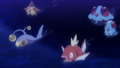 Lanturn, Stari, Magicarpe, Tentacruel et Tentacool (sauvages)