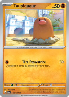 Taupiqueur (Écarlate et Violet Flammes Obsidiennes 103)