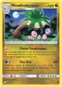 Noadkoko d'Alola (Soleil et Lune Duo de Choc 115)