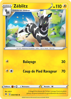 Zéblitz (Épée et Bouclier Voltage Éclatant 054)