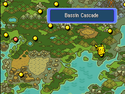 Le Bassin Cascade sur la carte.