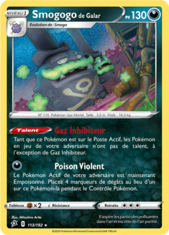 Smogogo de Galar (Épée et Bouclier Clash des Rebelles 113)