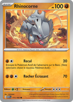 Rhinocorne (Écarlate et Violet 151 111)