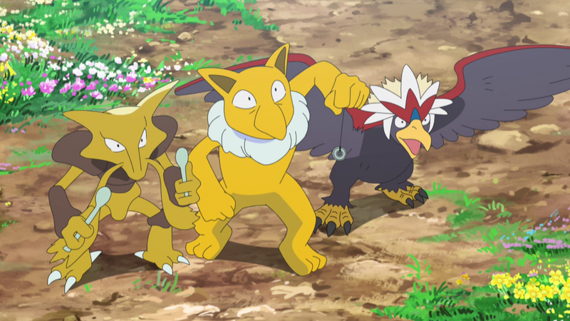 Fichier:SL089 - Alakazam et Hypnomade de Saubohne et Gueriaigle du Professeur Euphorbe.png