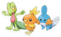Les 3 Pokémon de départ à Hoenn