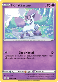 Ponyta de Galar (Épée et Bouclier 081)