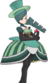 La tenue canonique d'Aurore dans Pokémon Masters EX.