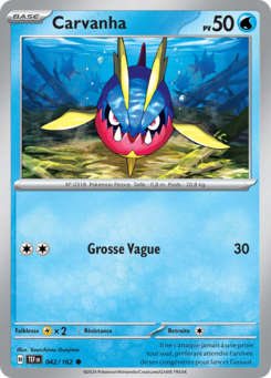 Carvanha (Écarlate et Violet Forces Temporelles 042)