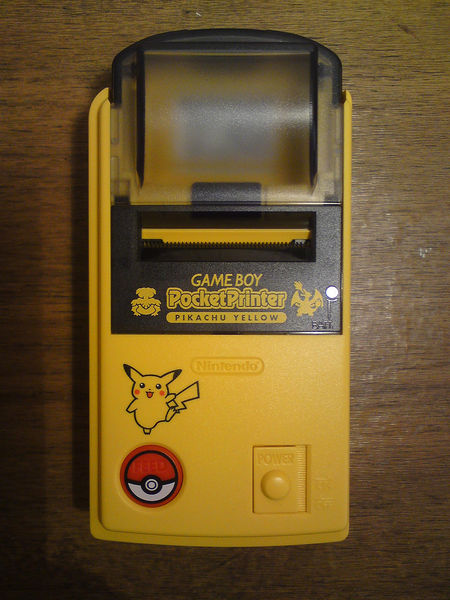 Fichier:Game Boy Printer Pikachu Yellow.jpg