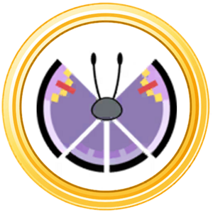 Médaille Collectionneur Papillon Monarchie Or GO.png