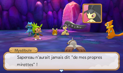 Cependant, Mysdibule découvre la supercherie et s'en prend à Sapereau.